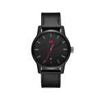 MVMTH Classical Leather Watch In Black (Digital)